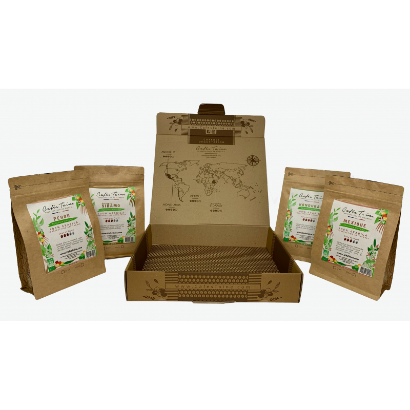 Coffret Dégustation BIO 4 x 250Gr